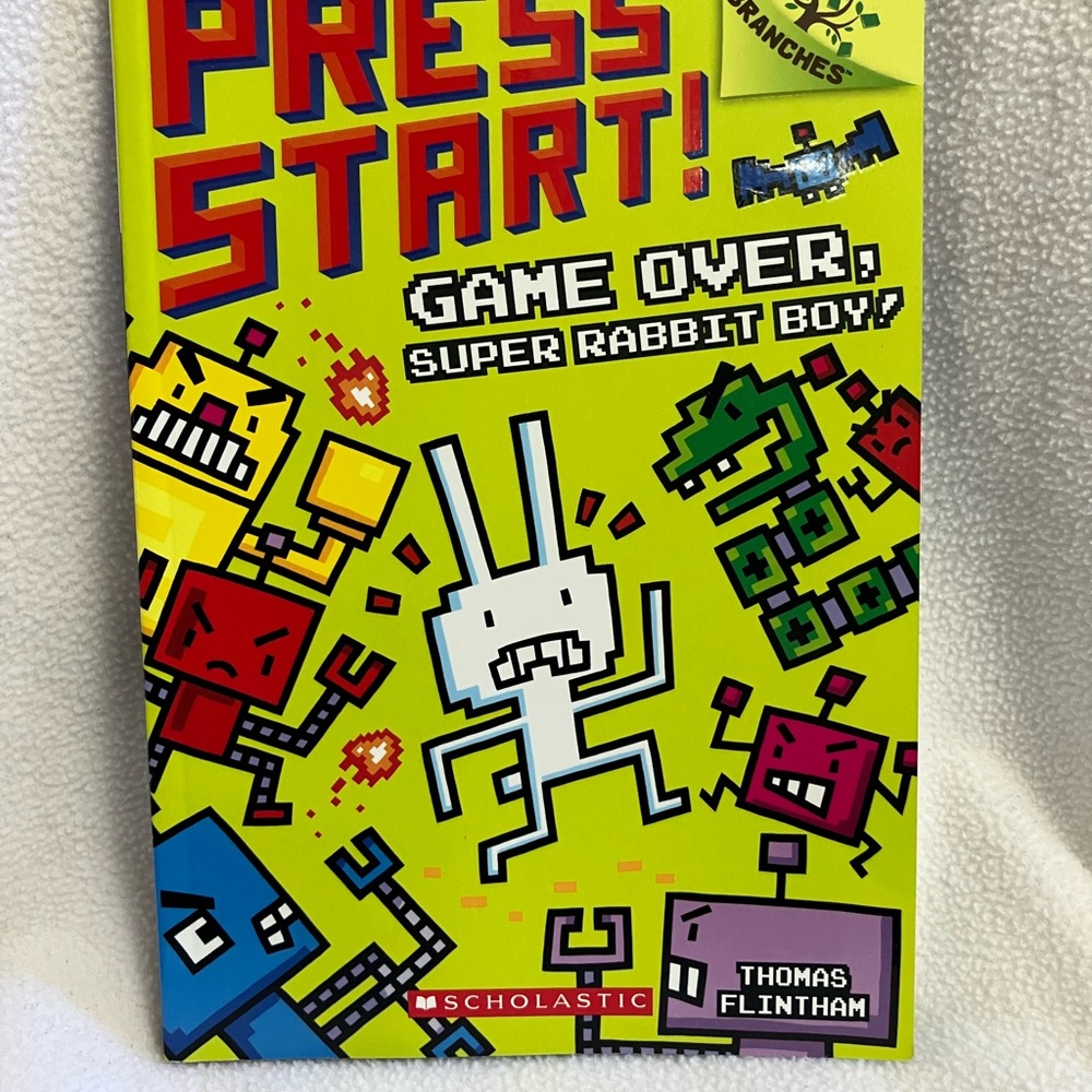 Scholastic 'Press Start! Game Over, Super Rabbit Boy!' By Thomas Flintham
